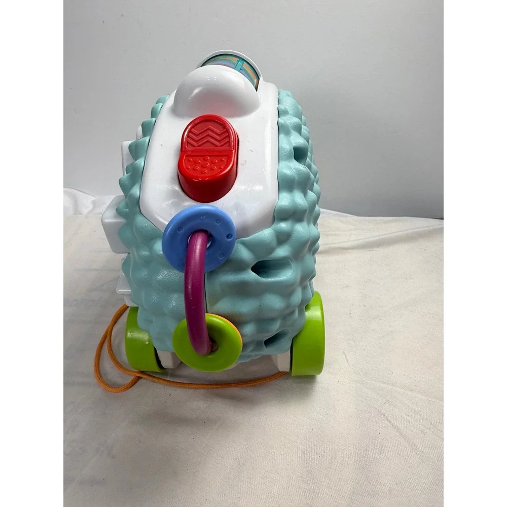 Fisher-Price Linkimals Happy Shapes Hedgehog Musical Pull Toy GJB14 Blue